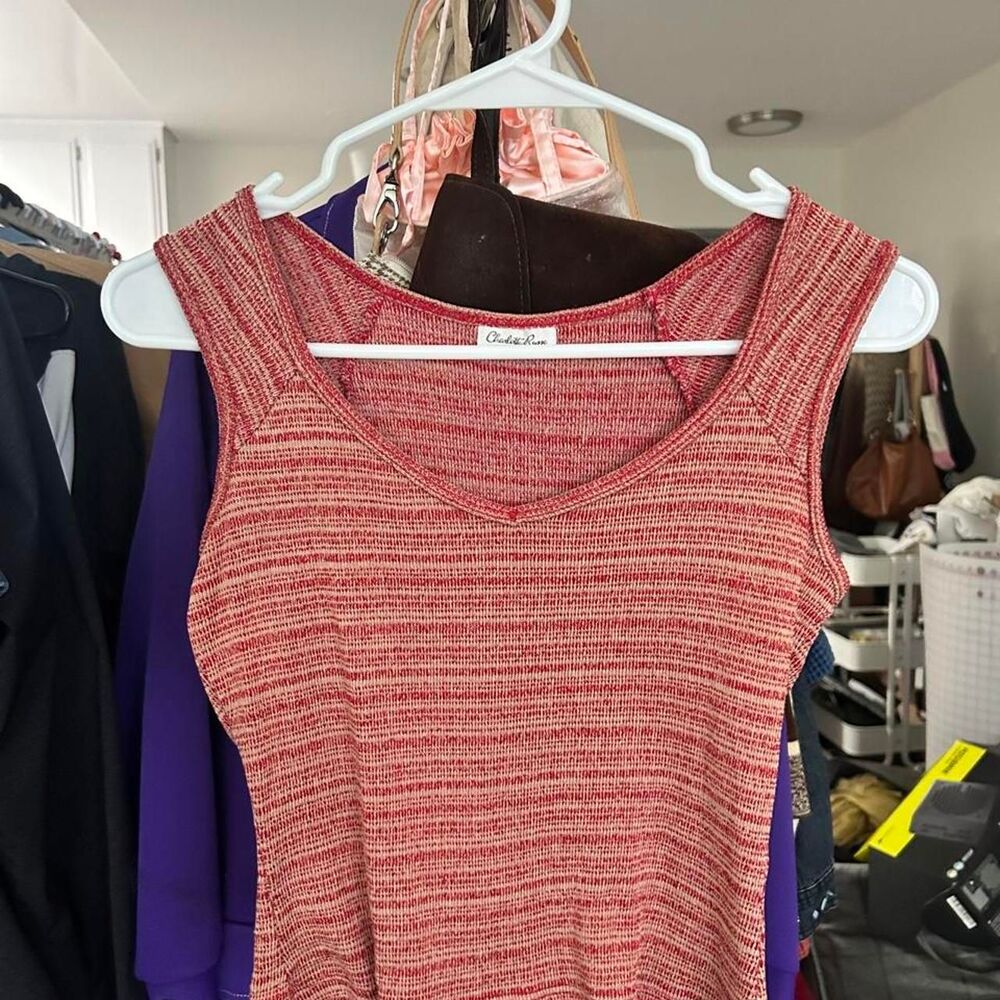 Charlotte-russe Women's Red and Pink Vest